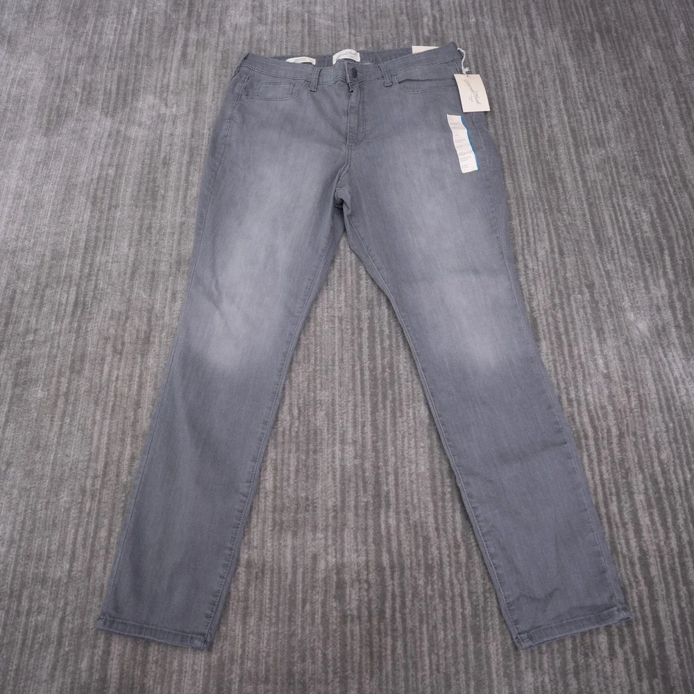 Universal Thread Skinny Jeans Womens 14 Grey NEW High Rise Fair Trade Stretch